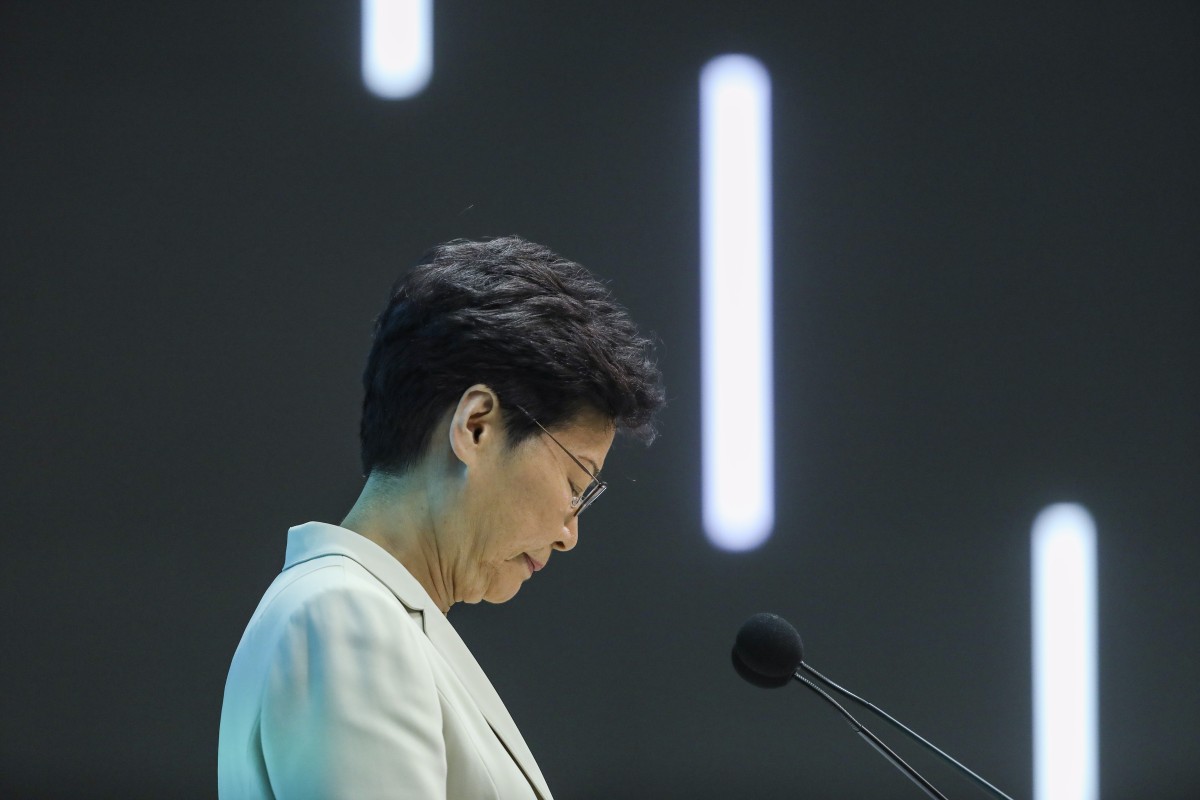 Hong Kong Chief Executive Carrie Lam Cheng Yuet-ngor apologized to the public.