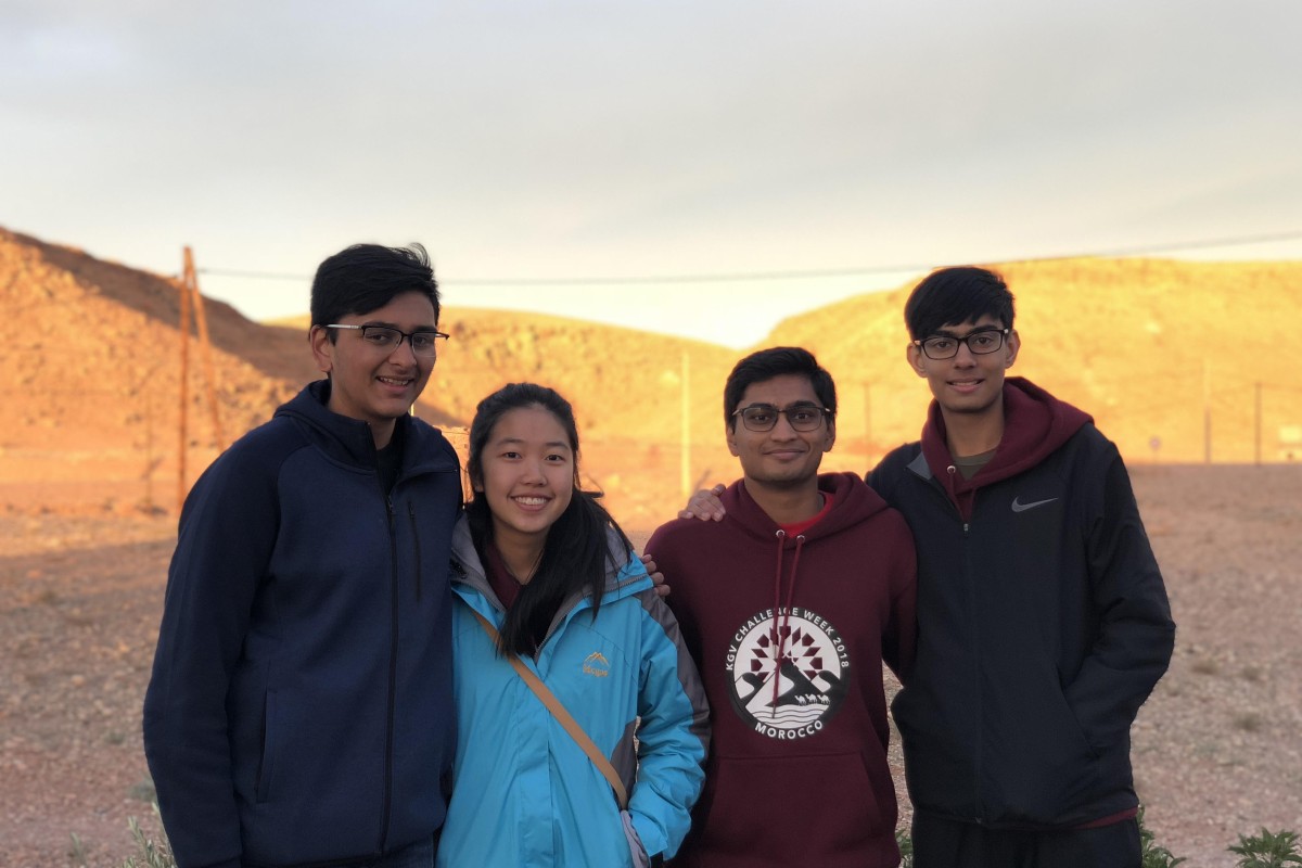 (From left) Harsh Shah, Gabriella Chan, Rohan Ghosh and Fudail Ajaz.