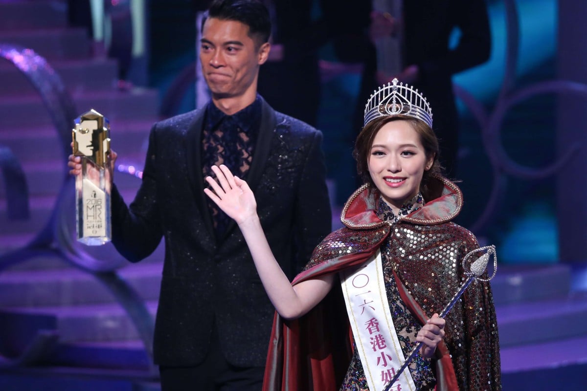 Crystal Fung Ying-ying was crowned Miss Hong Kong along side Mr Hong Kong Jackson Lai.