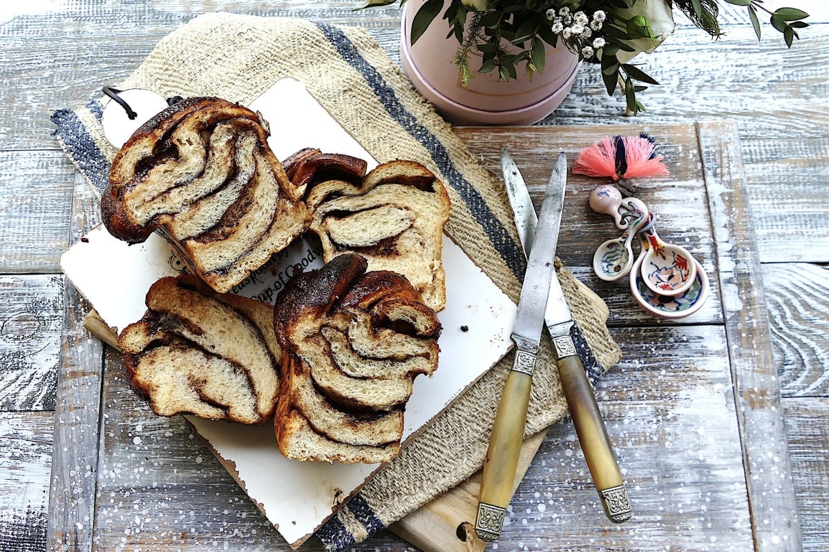Chocolate babka is a great treat to make at home.