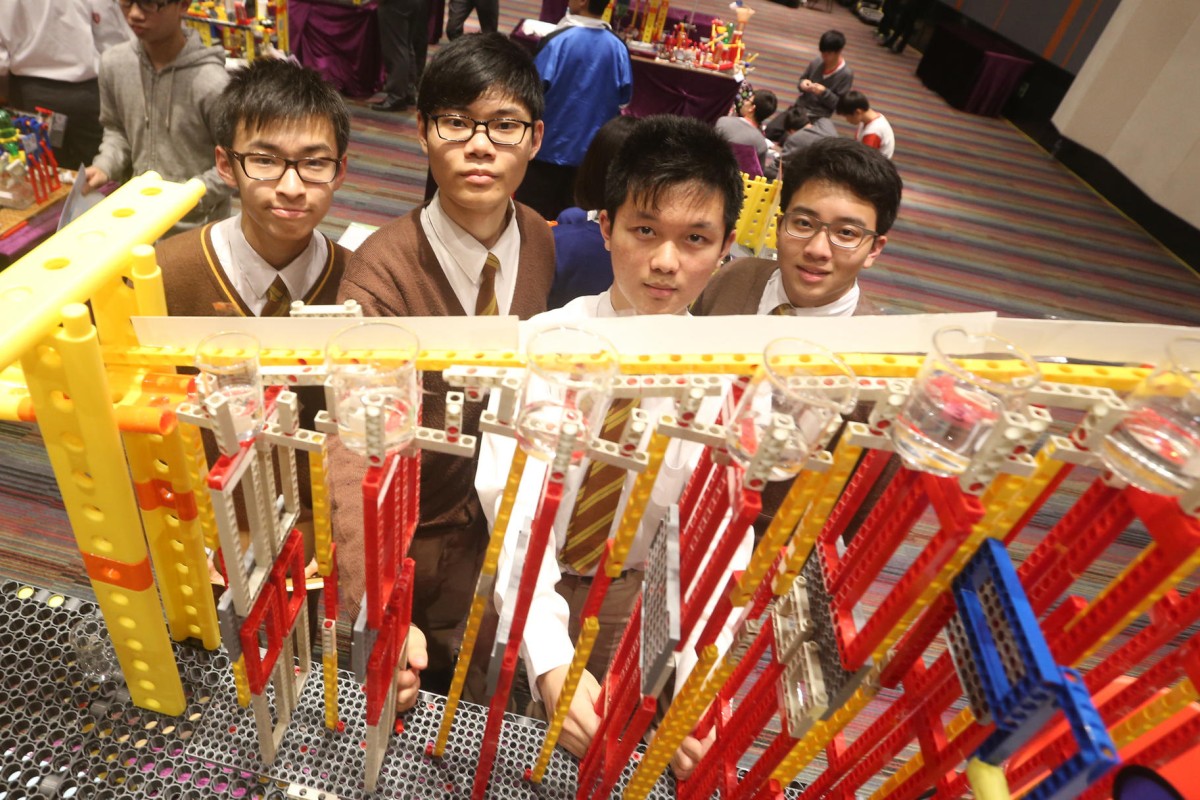 Cheung Hin-bon, Wong Yi-shing, Sze Wing-ho and Ho Ho-yin from Sha Tin Government Secondary School