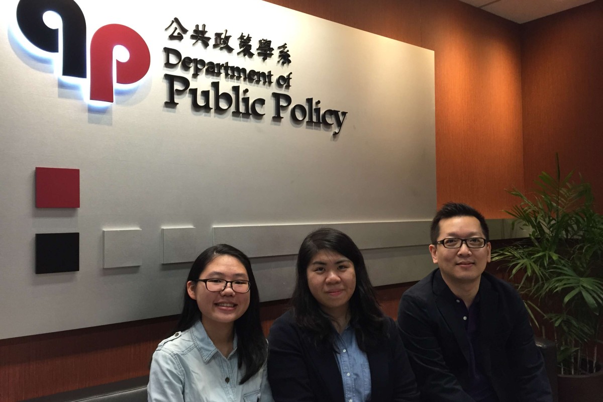The CityU team (from left) Eva Tse, Gigi Chau and Dr Yanto Chandra.