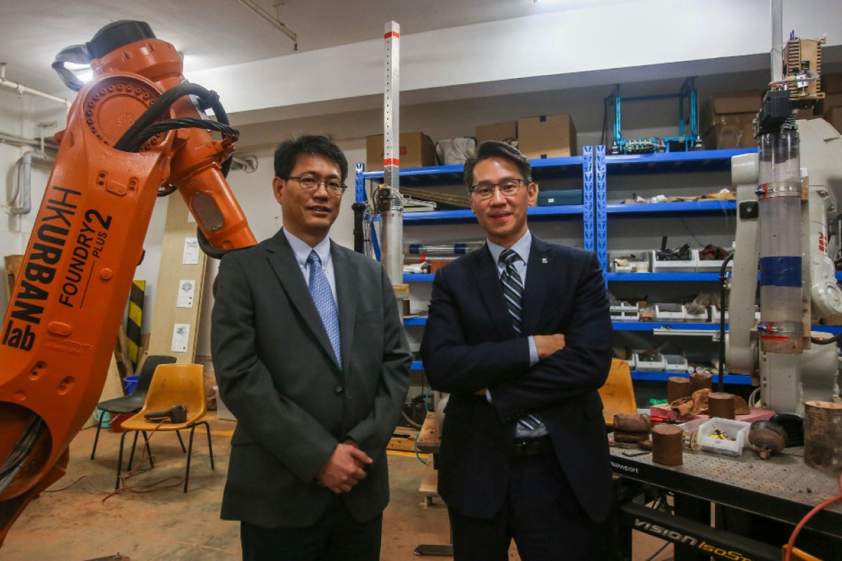 Christopher Chao and John Kao at the University of Hong Kong campus in Pok Fu Lam.