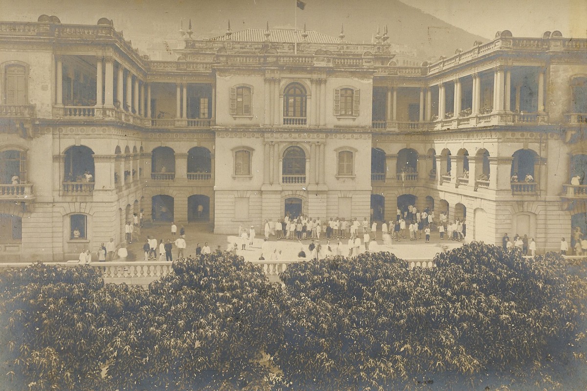 Queen's College's campus in 1903 as recreated from old photos.