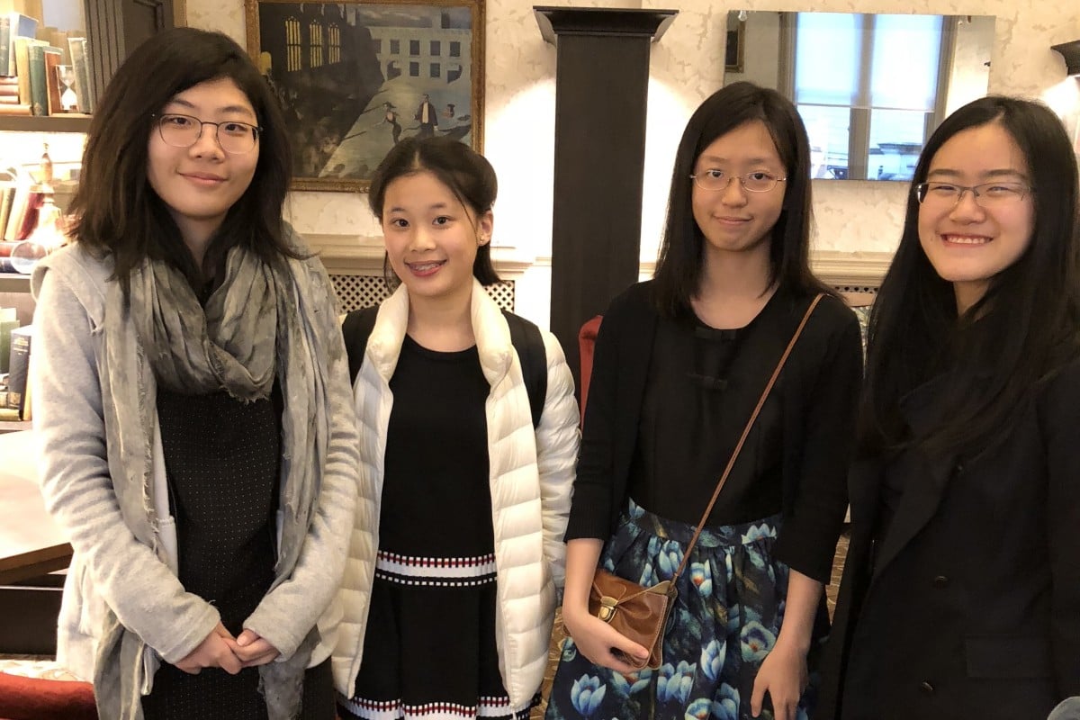 Debaters (from left) Jenna, Helen, Cheuk-lam and Sze-yuen know the value of taking part in competitions.