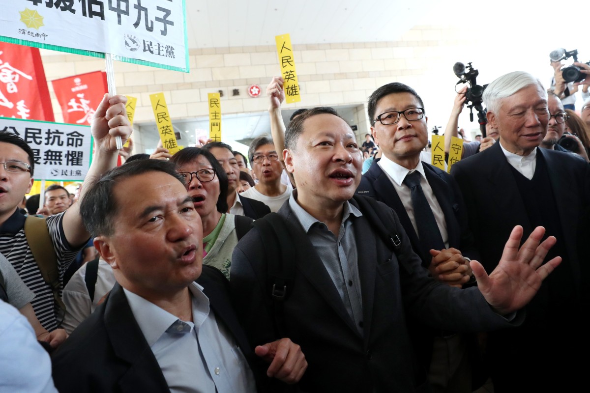 Nine people have been found guilty for their roles in the 2014 protests.