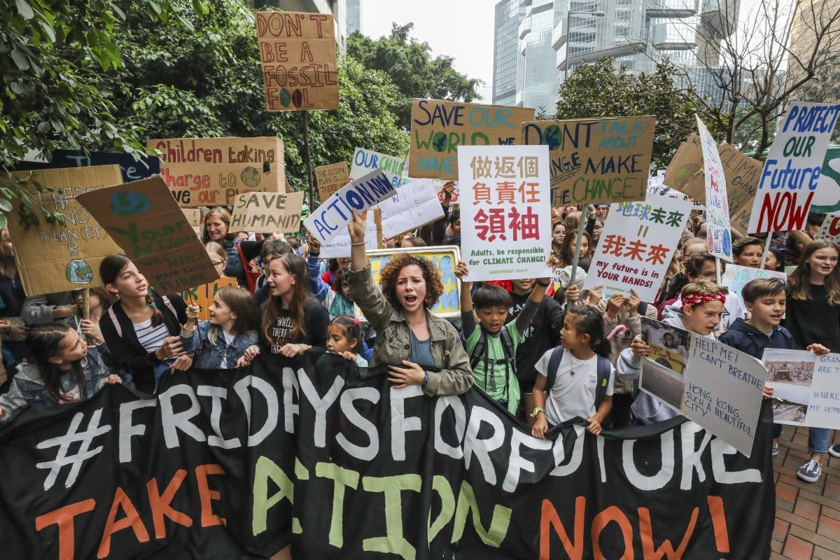 Hong Kong had its own youth driven social movement, the “School Strike 4 Climate Action".