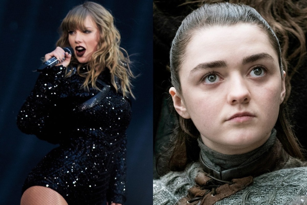 Taylor Swift (left) says her hit song Look What You Made Me Do was inspired by Arya Stark's kill list on Games of Thrones.