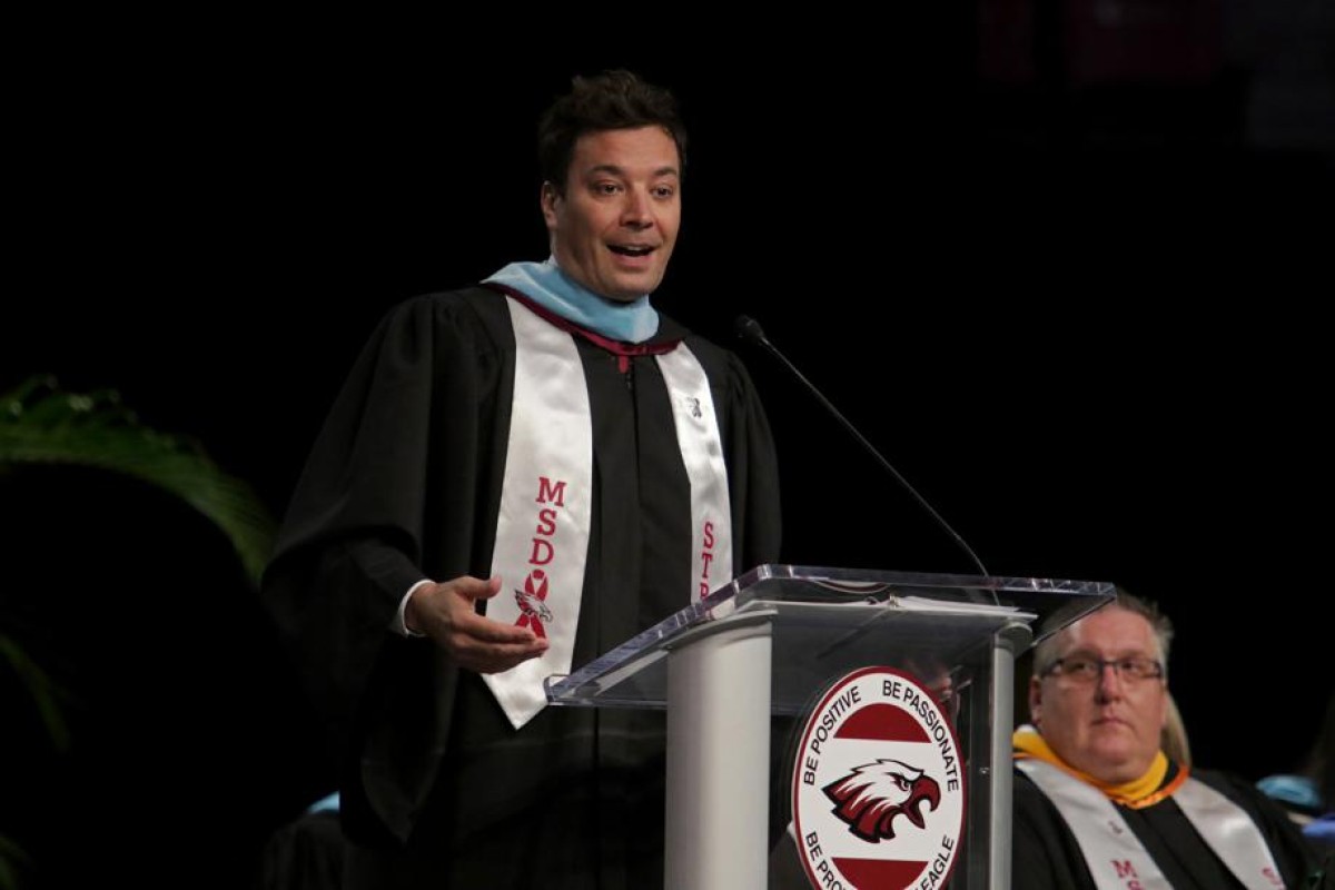 Fallon's 'advice' to MSD students: Don't let anything stop you.