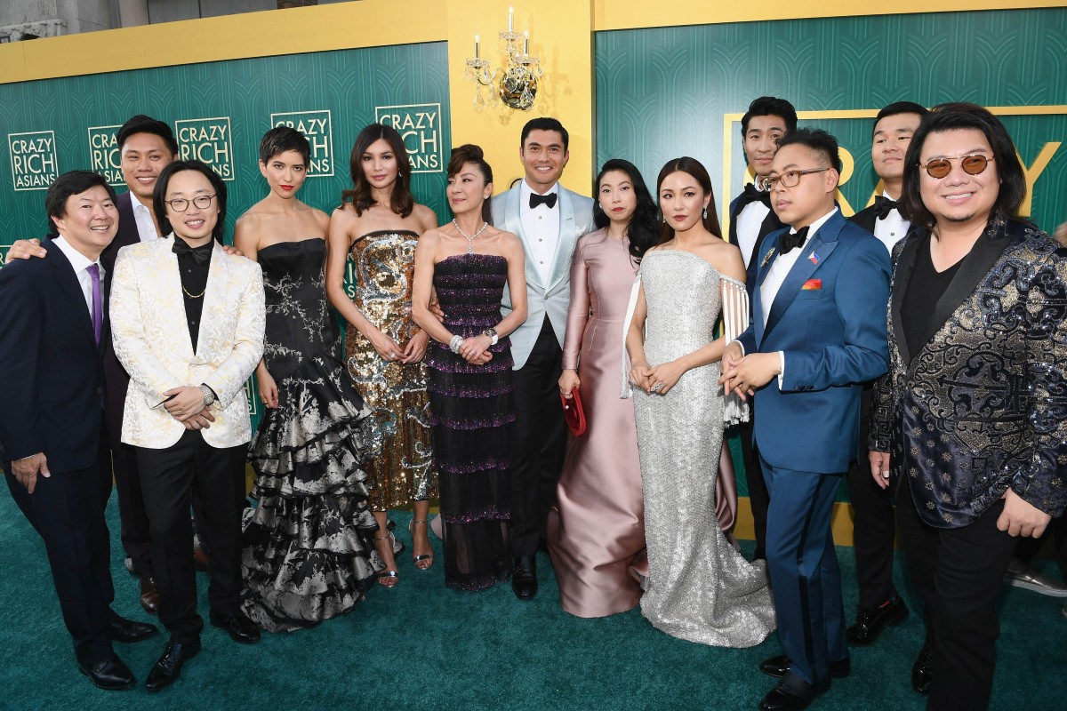 The Crazy Rich Asians main cast is fully asian. Rare in Hollywood.