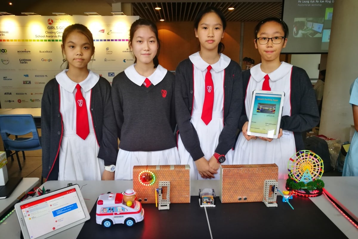 Students from Kit Sam Bing Yim Secondary School prototyped an ultrasonic sensor for parking lot gates.