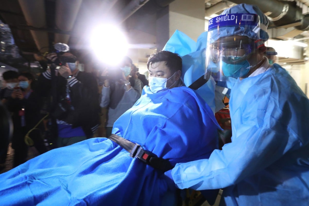 The man was taken to the city's centre for infectious diseases.