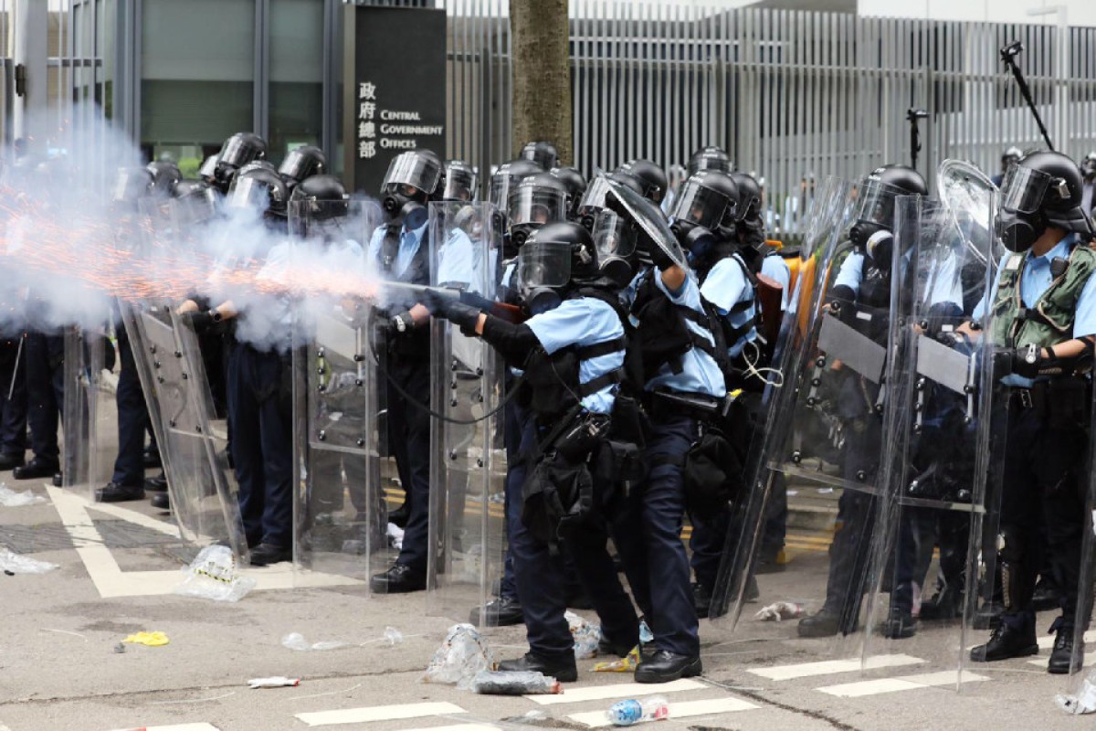 Members of the media were victims of the tear gas and other measures taken by police.