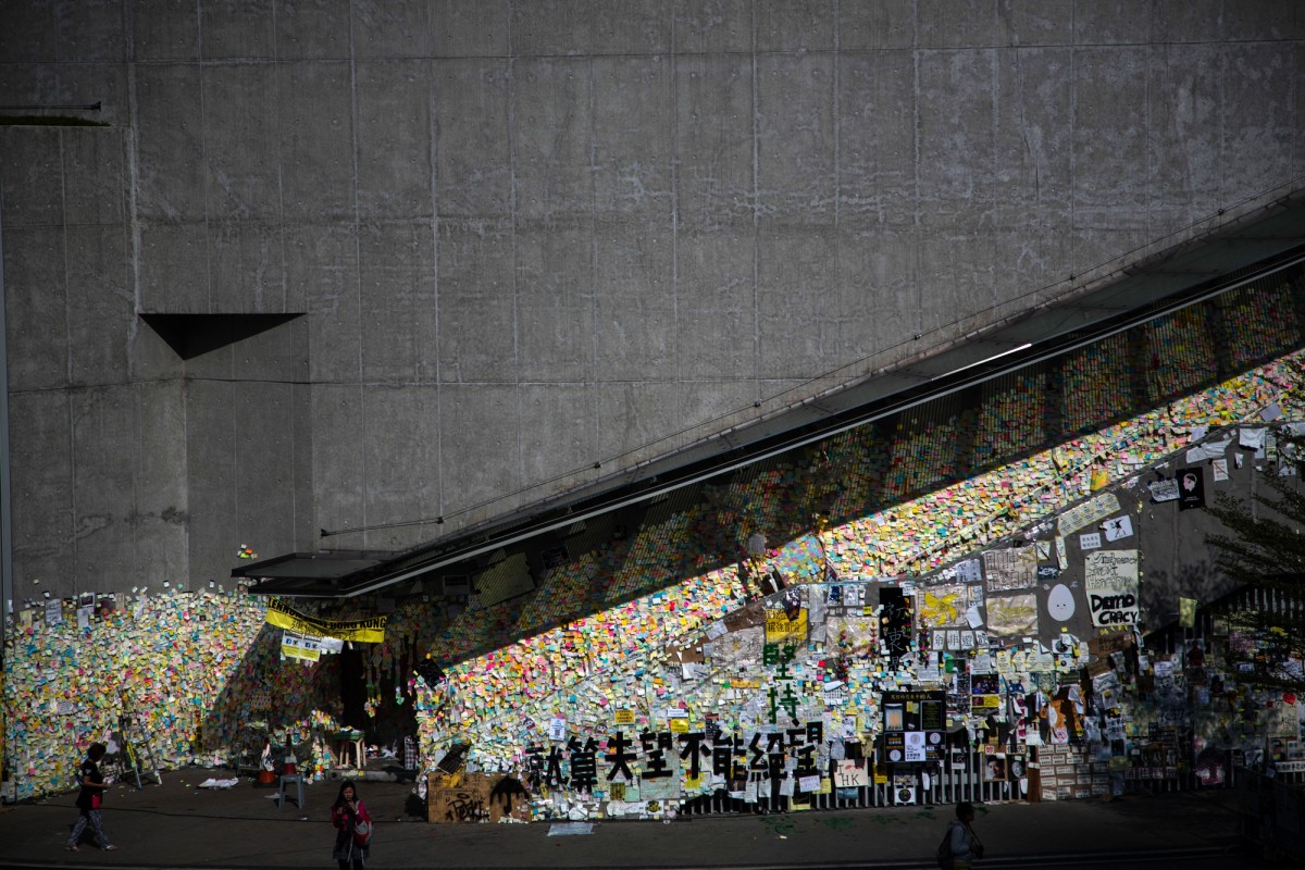 Many messages were plastered onto walls during the Occupy protests.