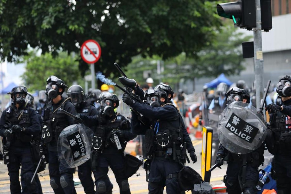 Anti-riot police have been accused of being too violent.