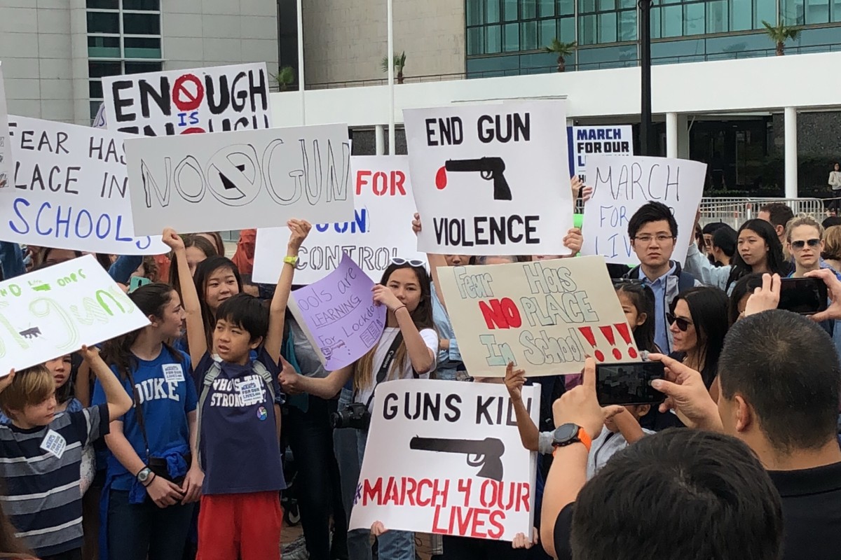 Hundreds of Hongkongers came out for the local March For Our Lives event.