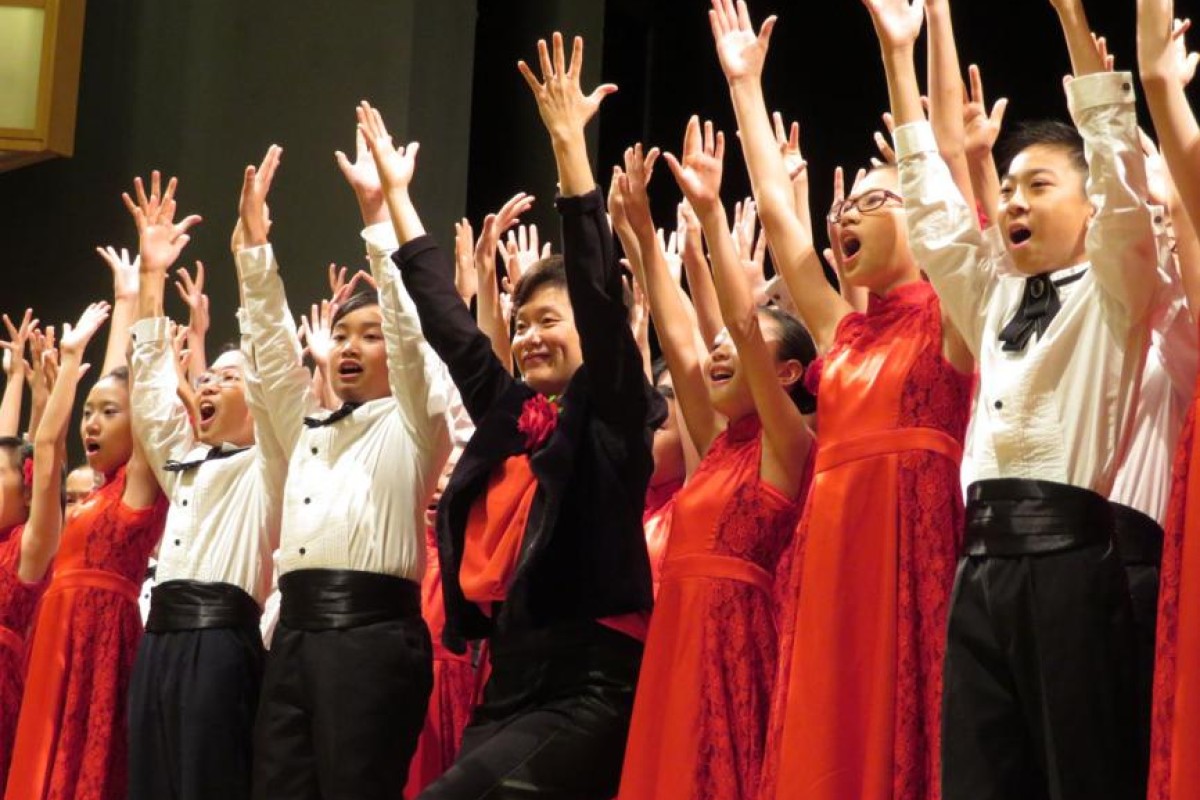 The choir sang two a cappella pieces and a song with a piano accompaniment at the competition.