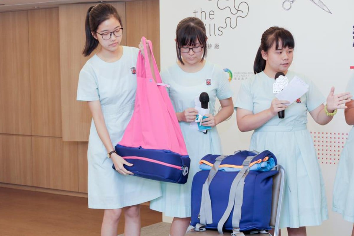 (L-R) Sze-man, Chan Yan Lo, and Inez are part of the winning team that came up with the MPB 5.0 design