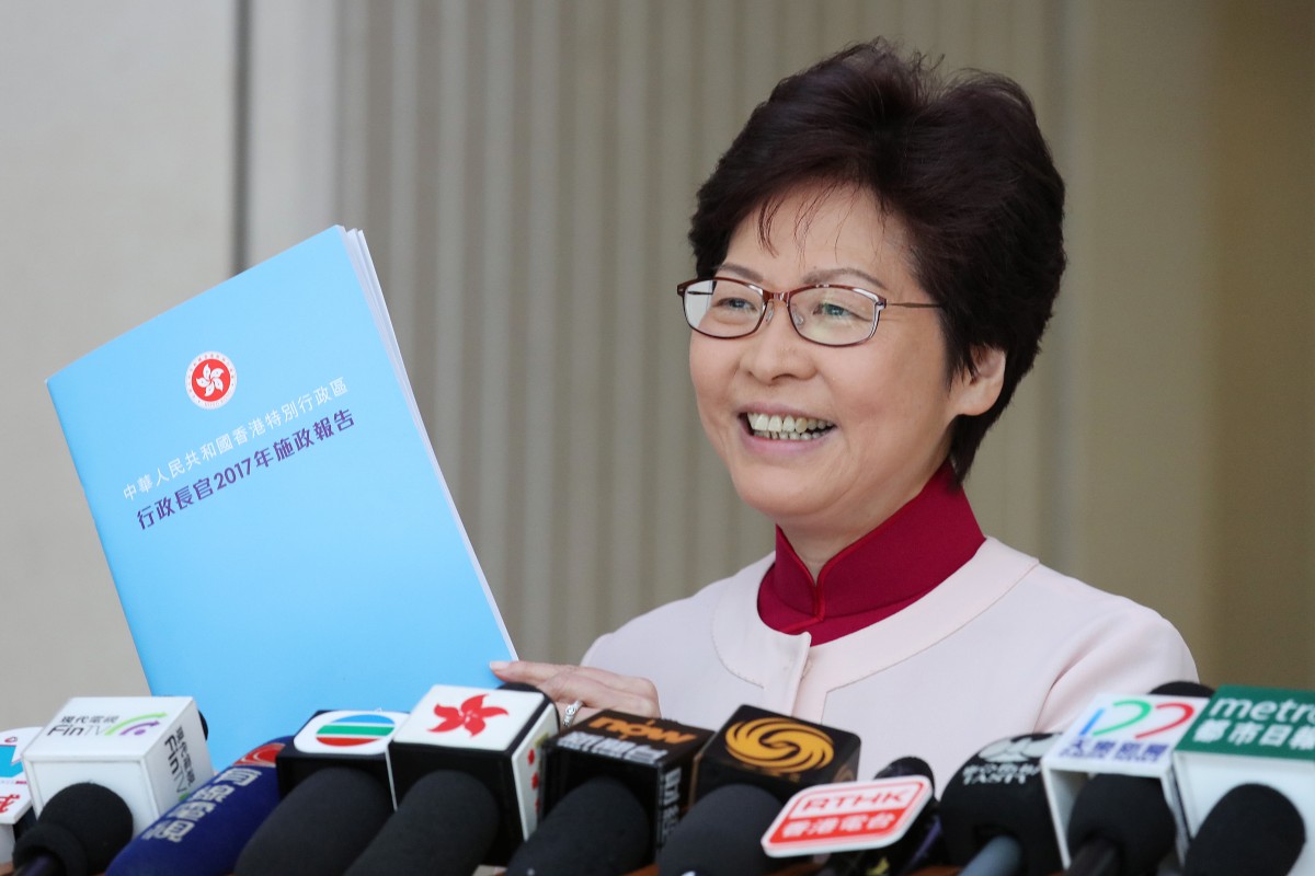 Carrie Lam presented her maiden policy address today.