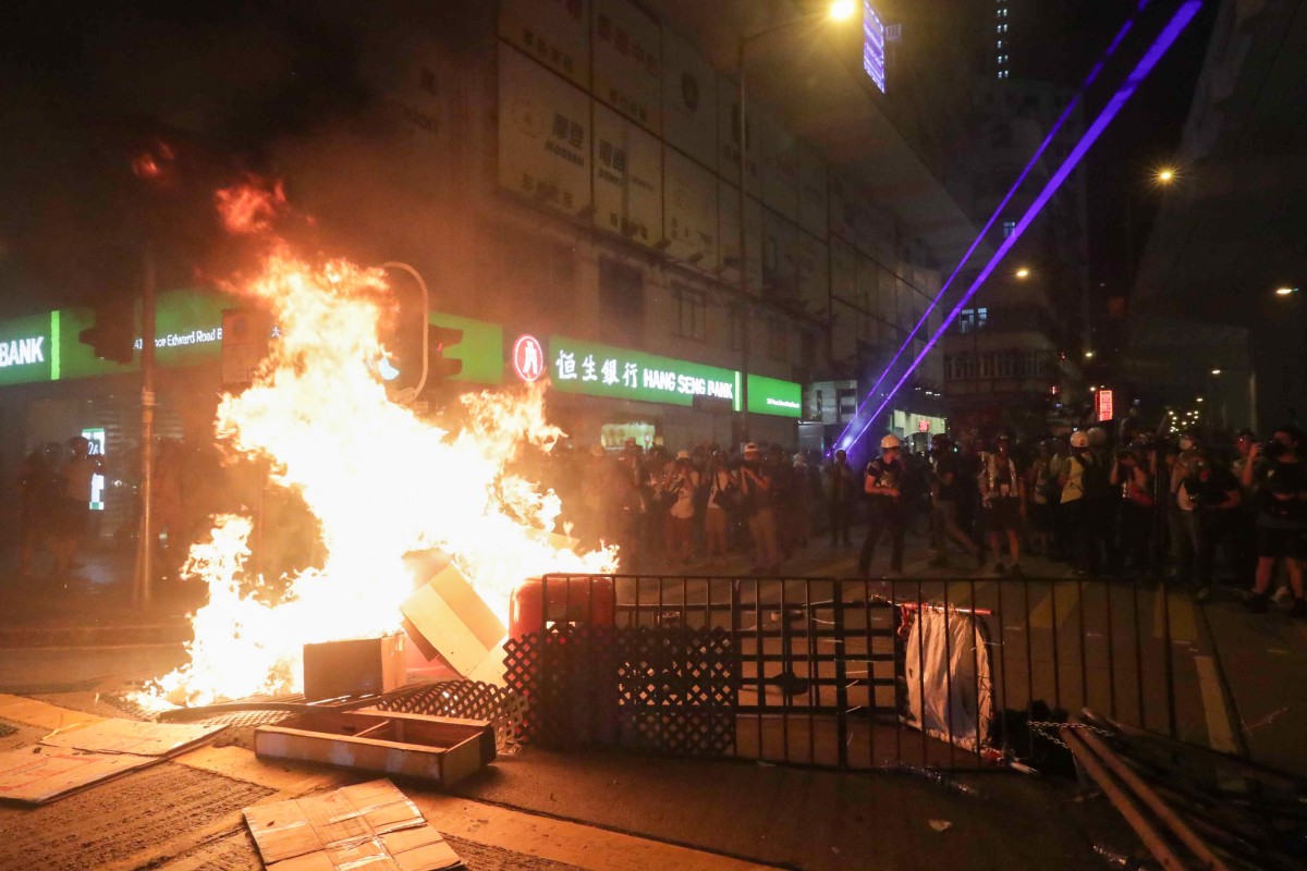 Anti-government protesters have different roles during demonstrations.