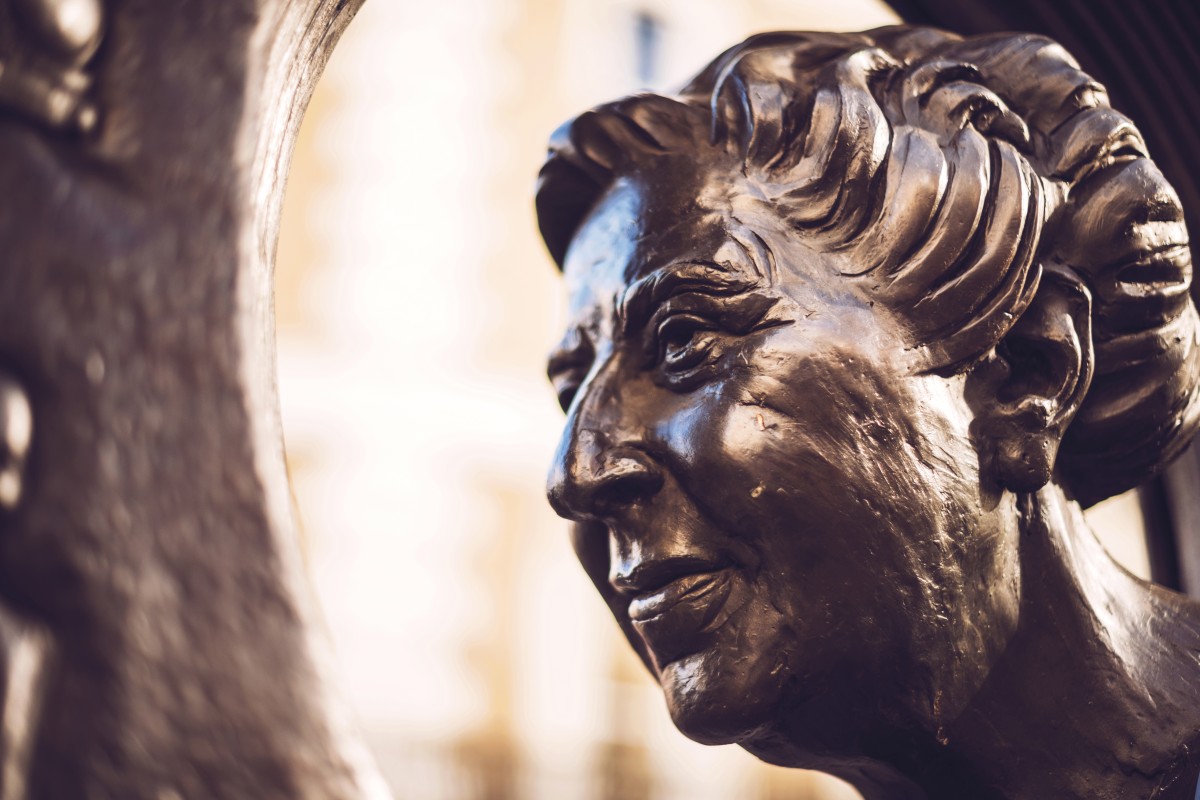 Agatha Christie is one of the most famous authors in the world. Not everyone gets a bronze memorial, you know.