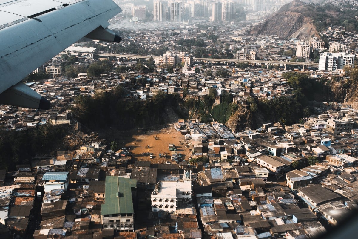 The Dharavi slum in Mumbai is one of the largest in the world.