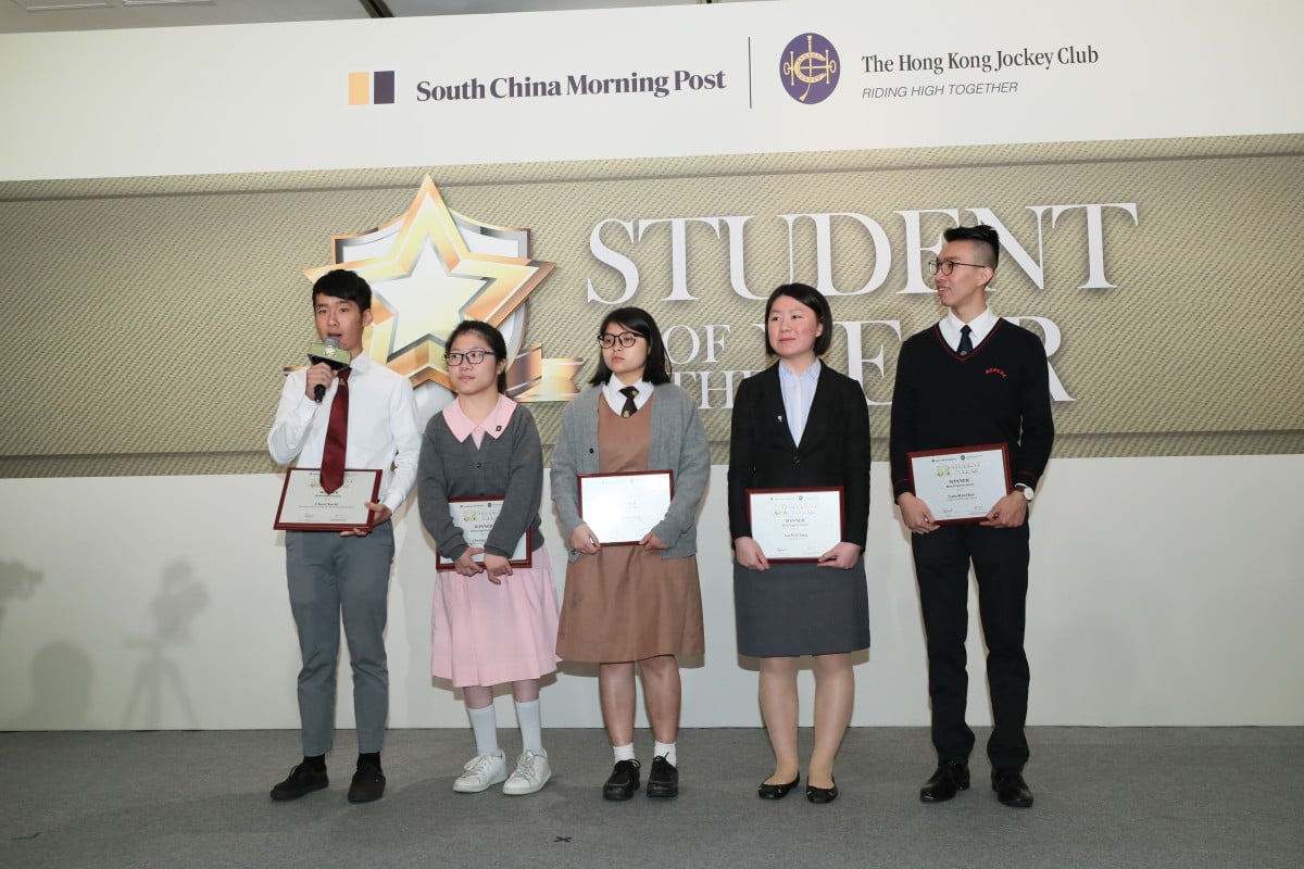 Last year's winners of the Student of the Year Best Improvement award.