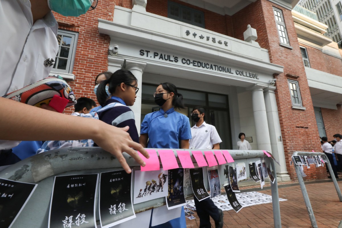 The school held a sit-in last week which was attended by uniformed students.