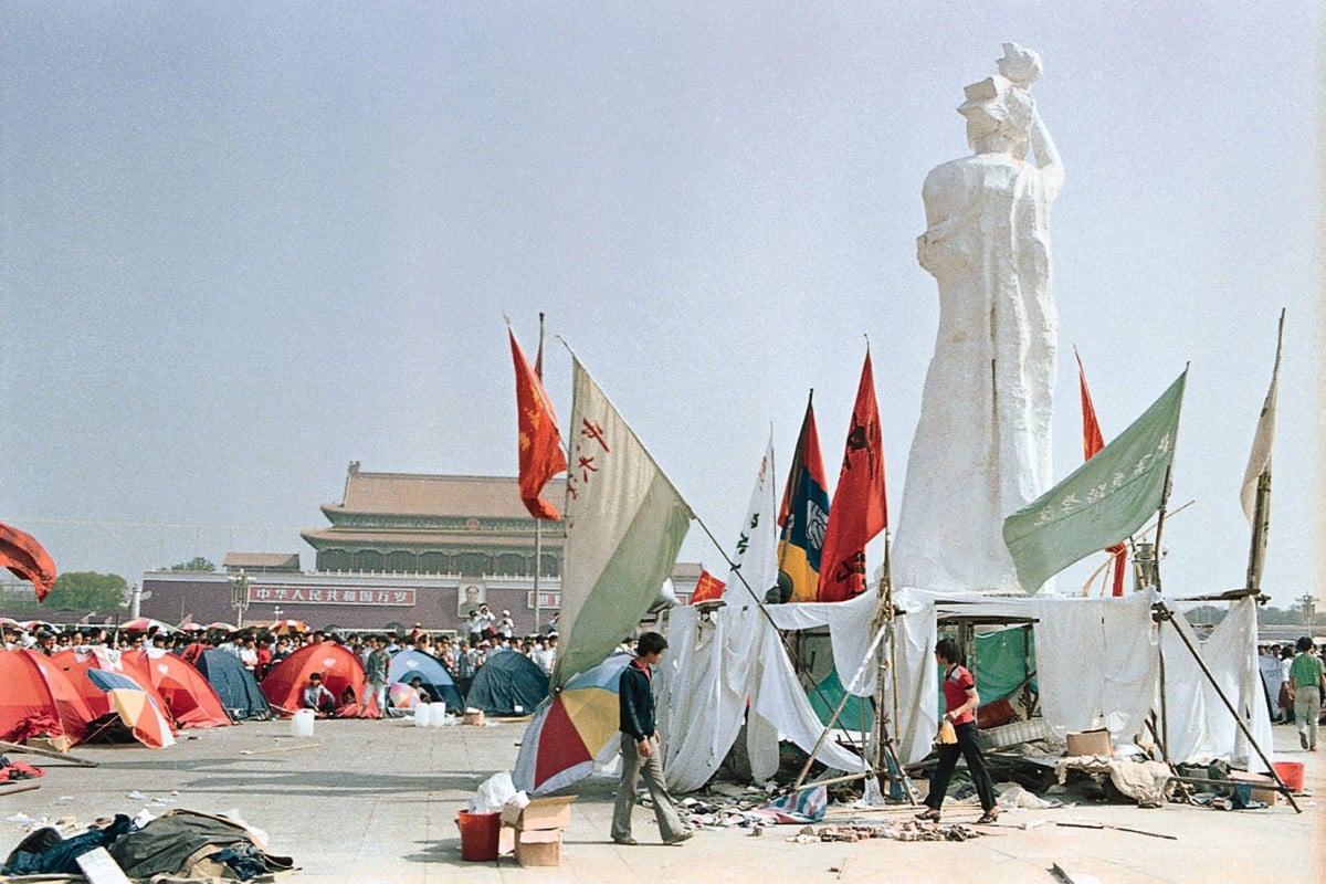 A statue of the Goddess of Democracy. Photo: MPHOTO