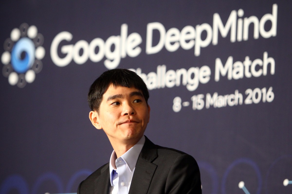 Grand master Lee Sedol meets the press after his second defeat yesterday.