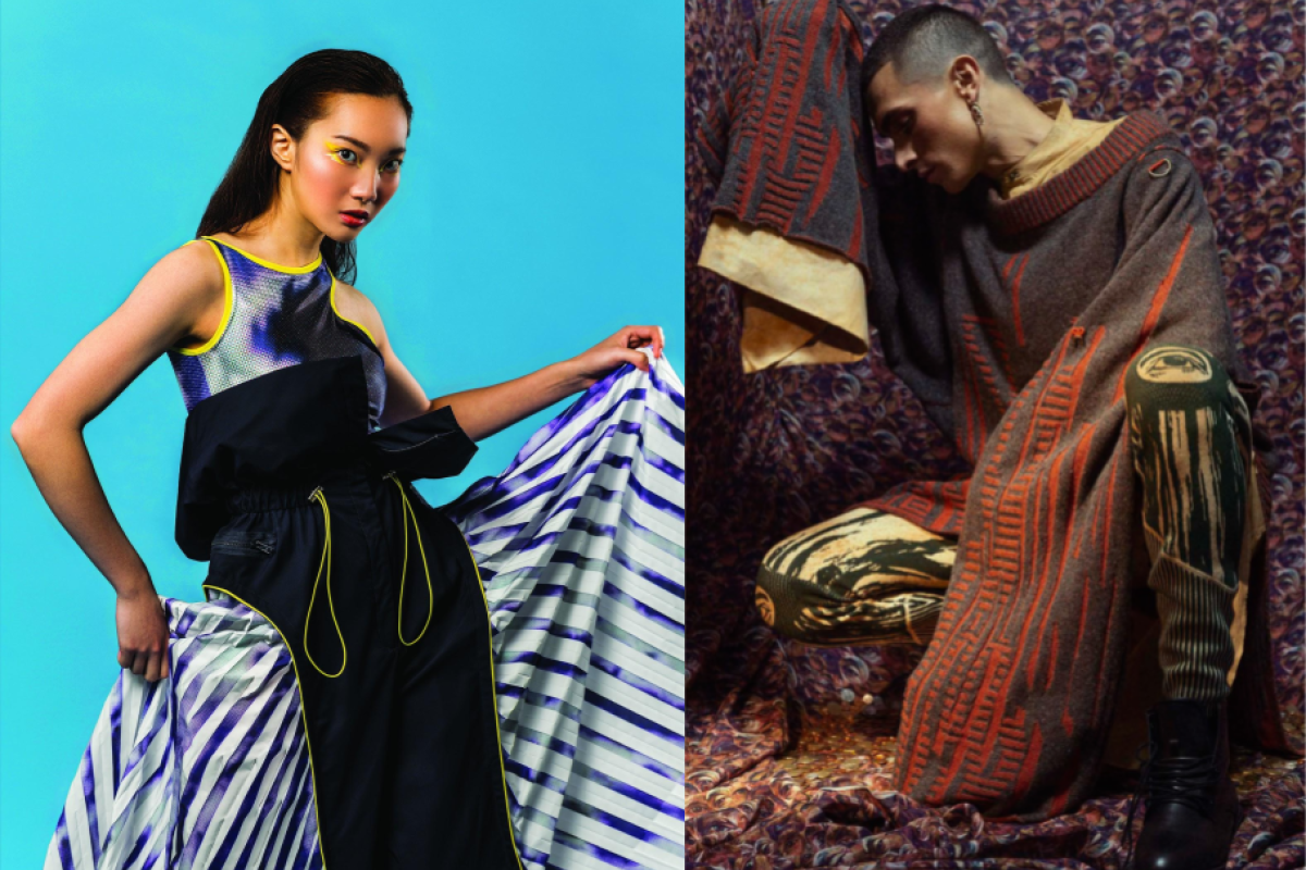 Left: "Bloom" by Ivy Lam; Right: "HE CMOTPИ" by Yasmin Baratova