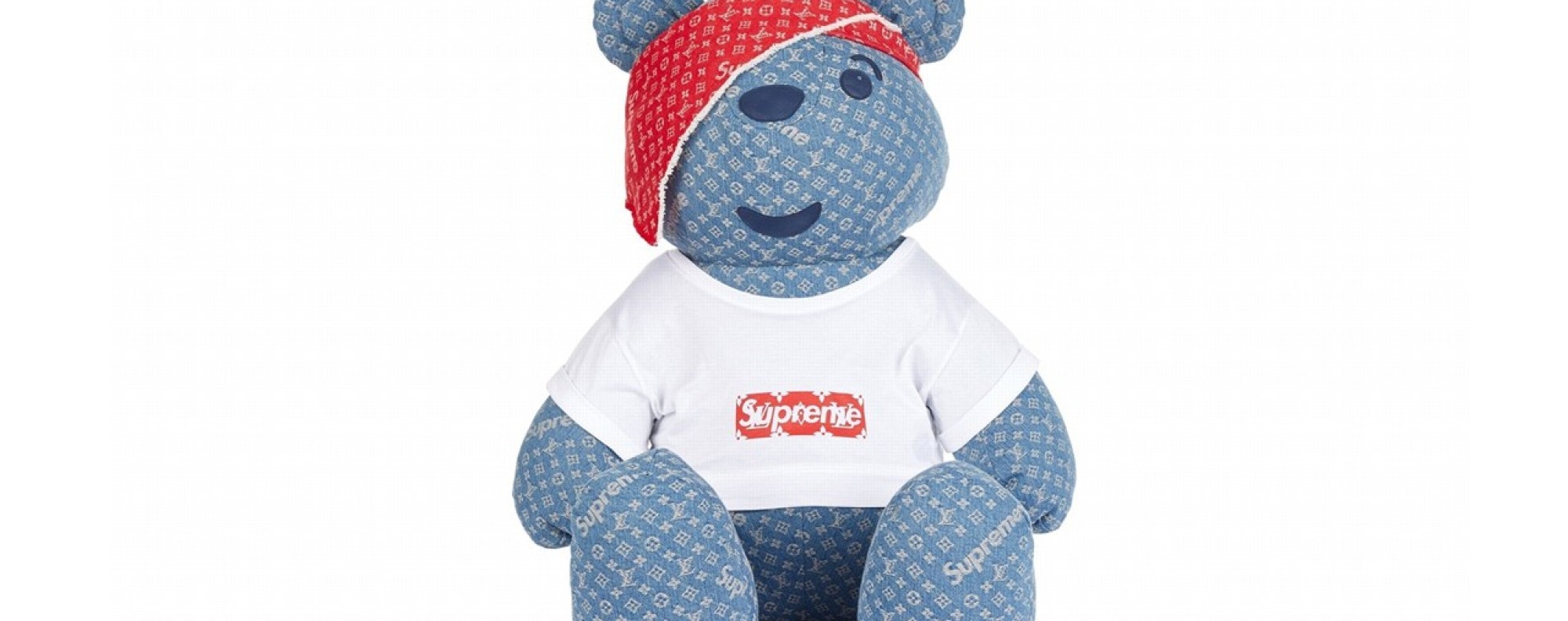 Supreme louis vuitton teddy bear on sale