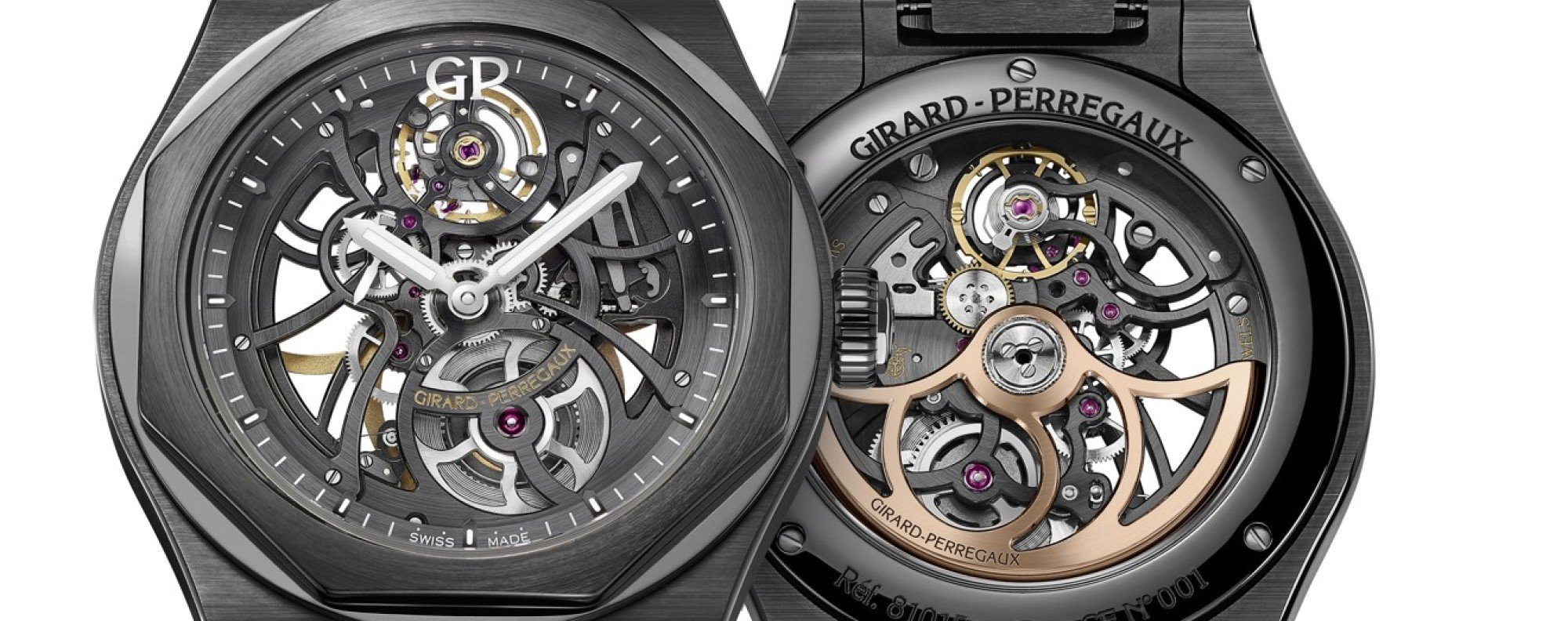 Girard perregaux laureato skeleton cheap ceramic