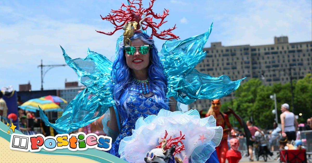 Write a funny caption for this lady dressed as a mermaid