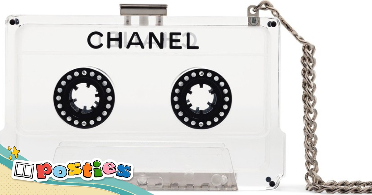 Chanel cassette tape clutch 2025
