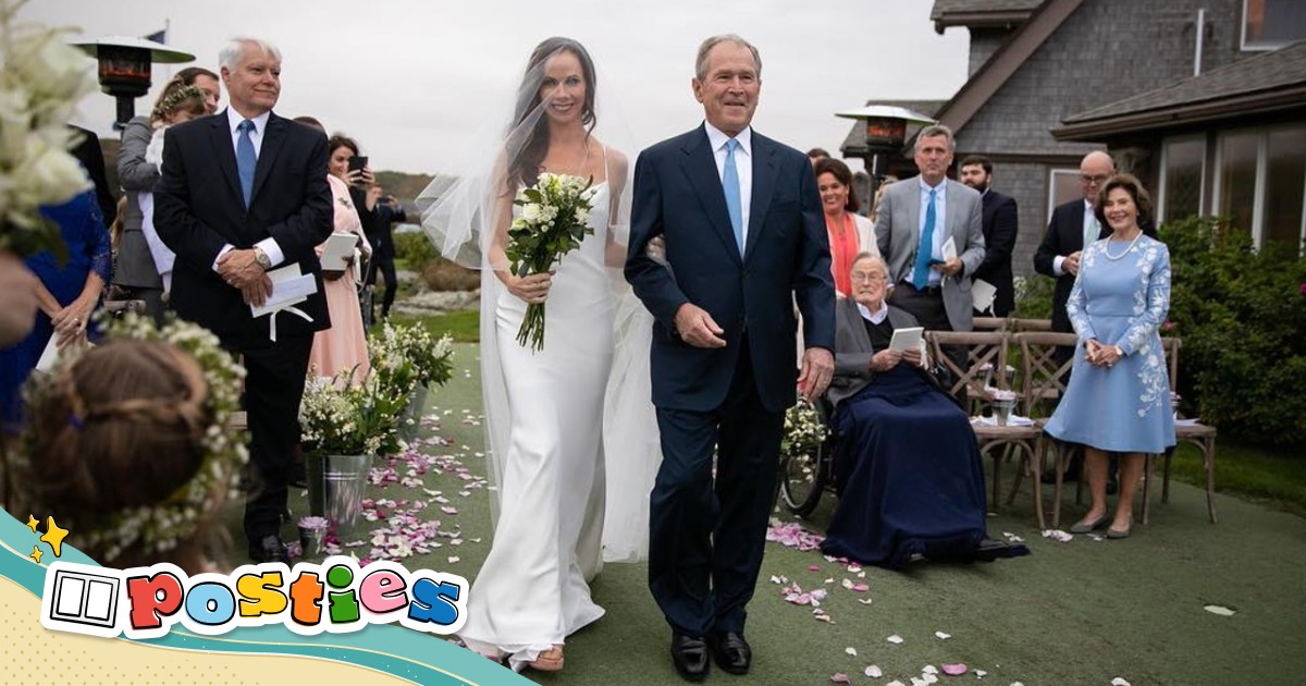 George bush daughters wedding dress discount