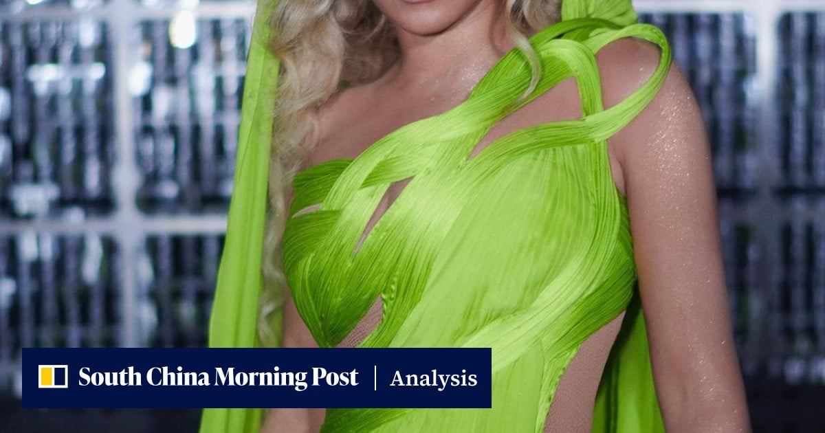beyonce renaissance green dress Beyoncé's 3 epic looks from Indian fashion designer Gaurav Gupta: the singer stunned at her world tour in sari gowns and bodysuits that took the haute couturier 1,500 hours to make gingham