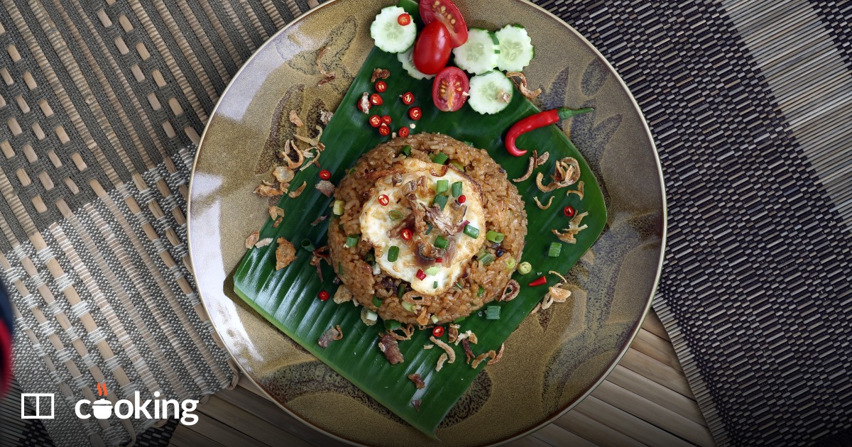 Nasi goreng with salted fish-image