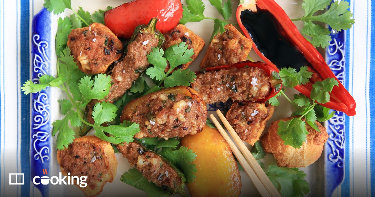 Chinese stuffed vegetables recipe - easy