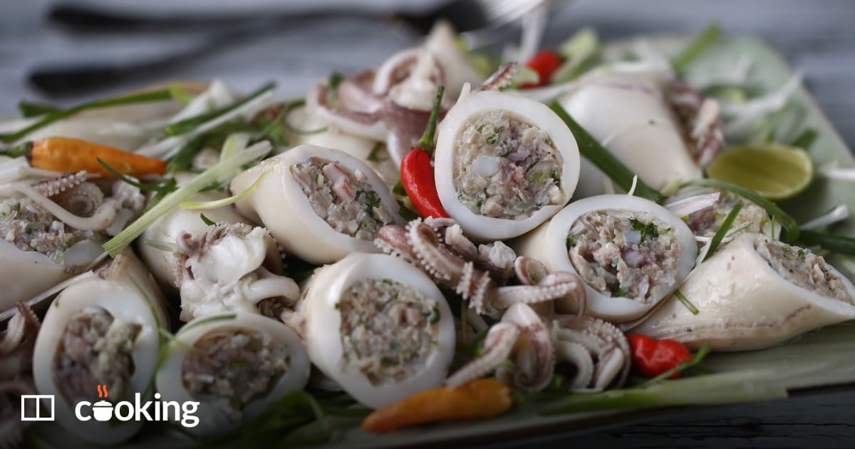 Vietnamese-style stuffed squid recipe