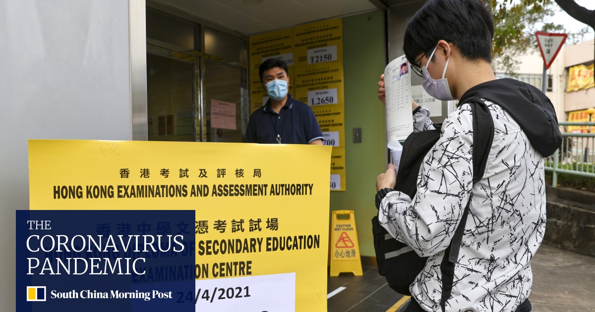 Hong Kong Diploma of Secondary Education exam students take change of ...