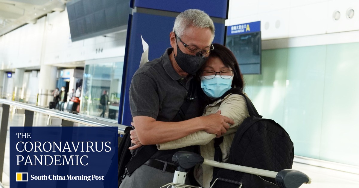 Coronavirus: scenes of joy at airport as Hong Kong welcomes first arrivals under ‘0+3’ no-quarantine scheme Coronavirus: scenes of joy at airport as Hong Kong welcomes first arrivals under ‘0+3’ no-quarantine scheme