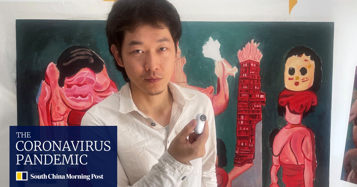Turning life in China’s zero- Covid era into art, one test at a time