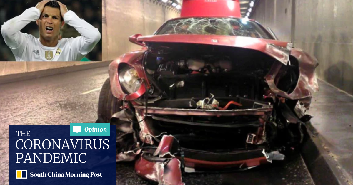 Cristiano Ronaldo Crashed A Ferrari Rowan Atkinson Smashed His