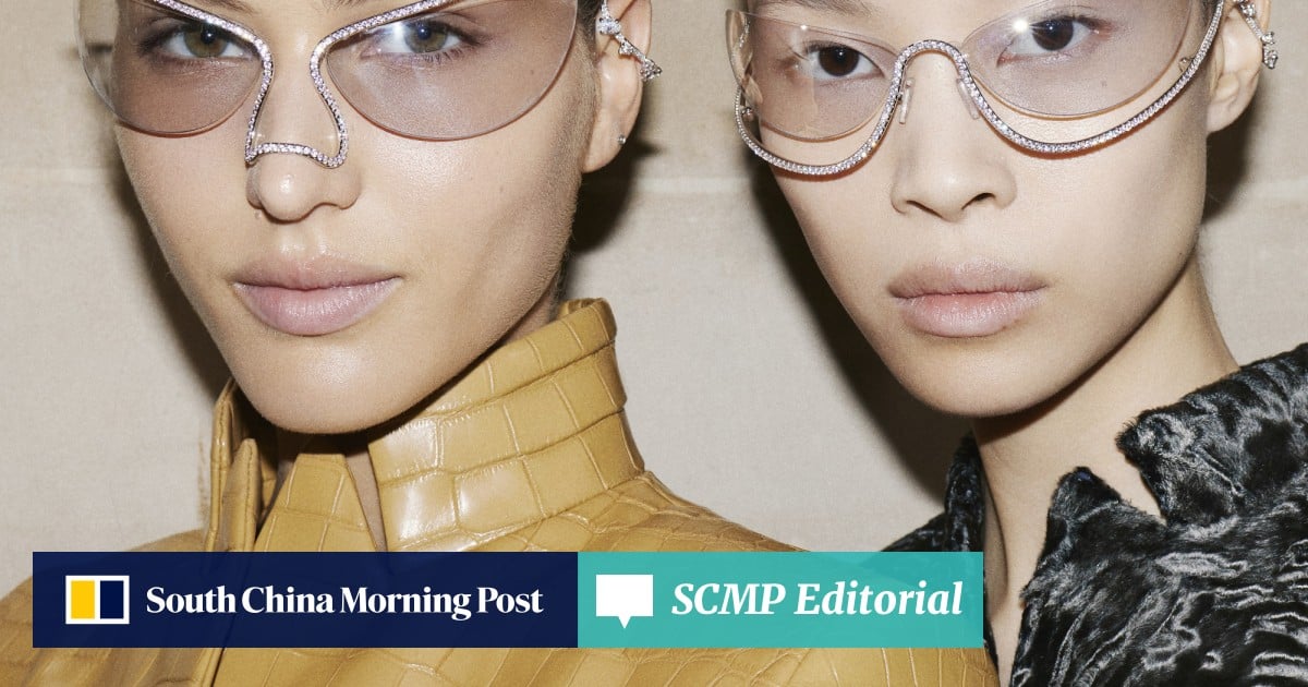 Christian Dior RARE Gold Baguette Jeweled CD3706 NLY 135 Eyeglasses Bella Hadid‎ Christian Dior 2856 41 – Vintage Frames Company main image 3