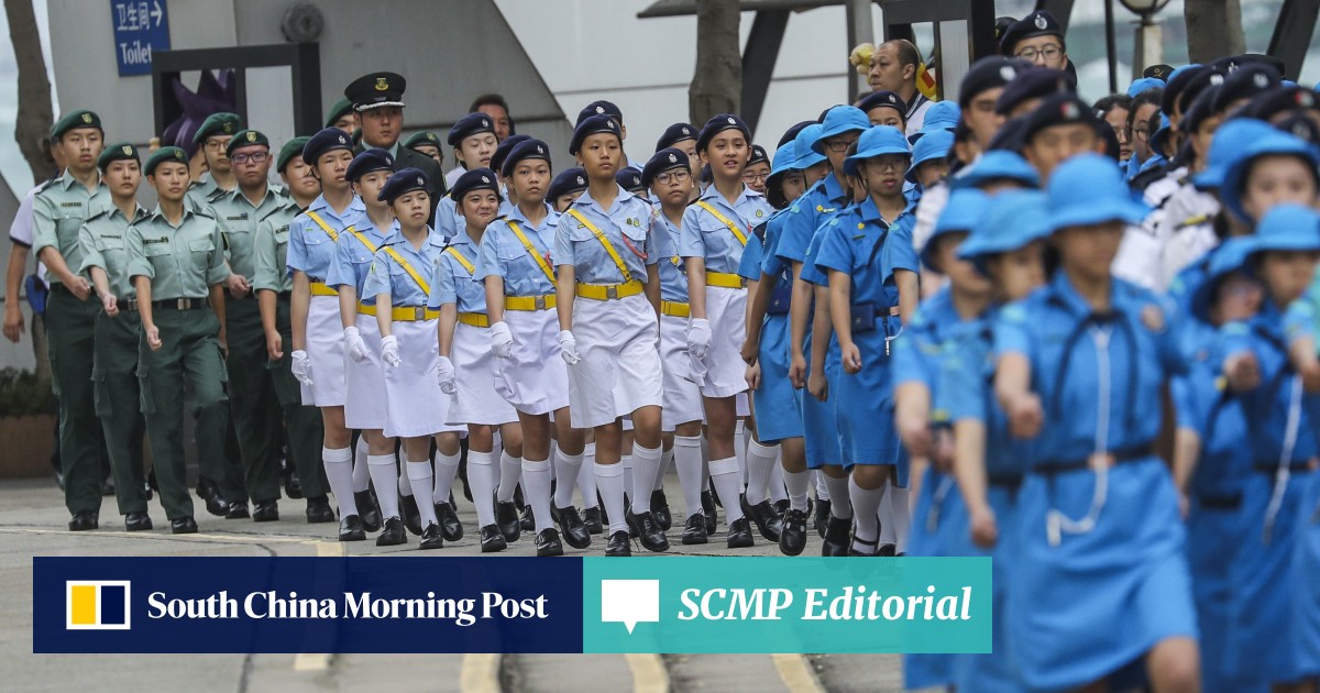 Hong Kong Cadet Groups Switch From British Military Drills - 