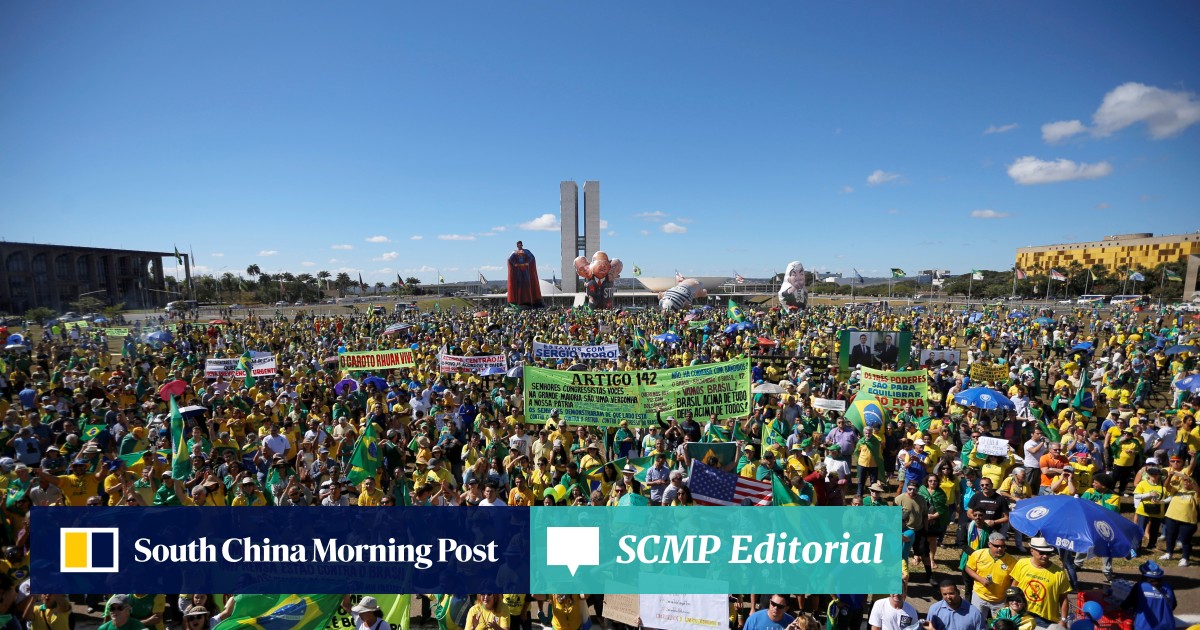 Thousands Of Anti Corruption Protesters Rally In Brazil In - 