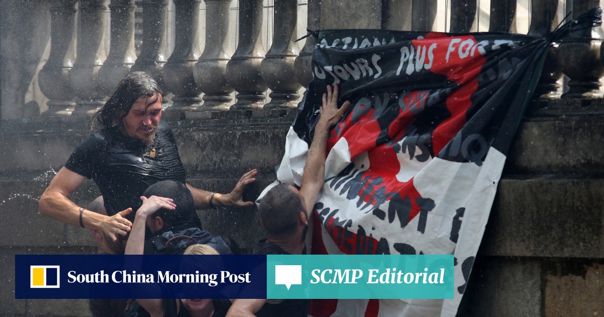 Who Killed Steve Emotions Run High In France As Protesters Clash With Police South China Morning Post