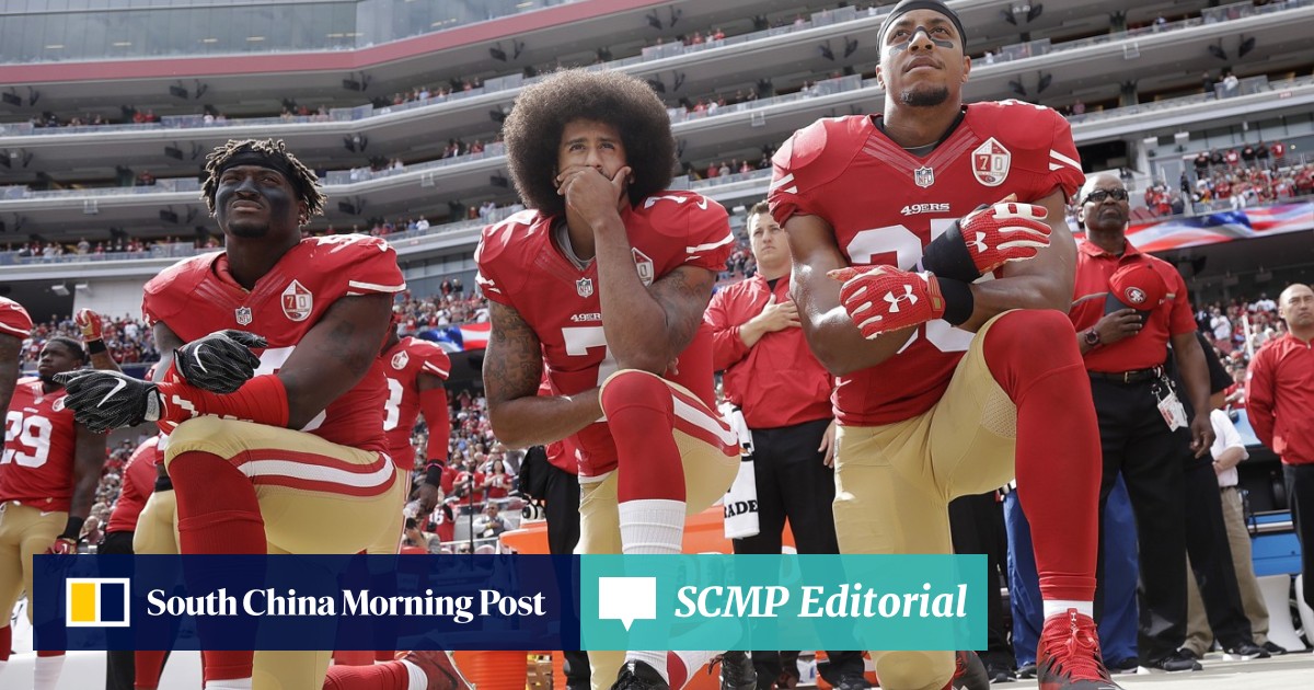 Nike kneeling national anthem store