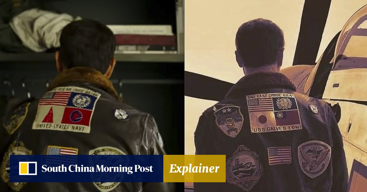 Top gun jacket flags cheap